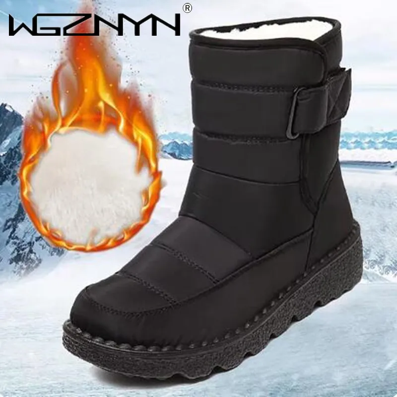 Circle Hook Set - Waterproof Snow Boots for Women 2025