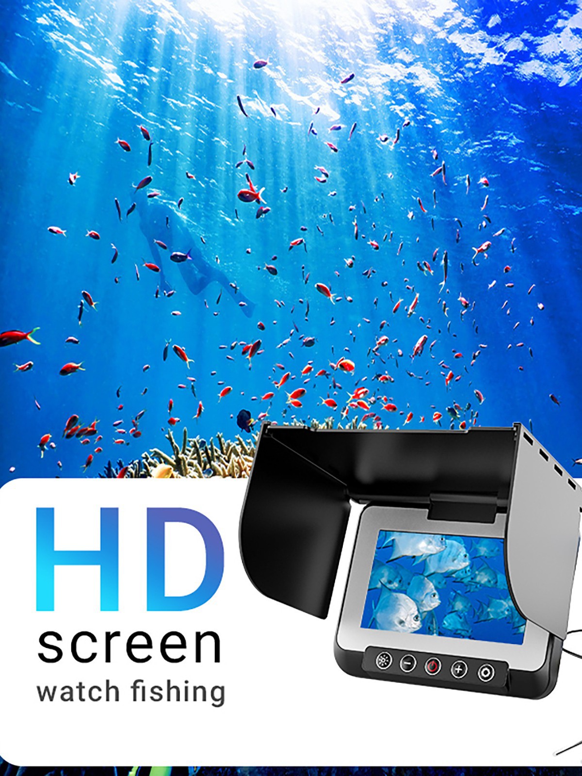 Underwater Fishing Camera - 4.3 Inch HD Screen Visual Fishing