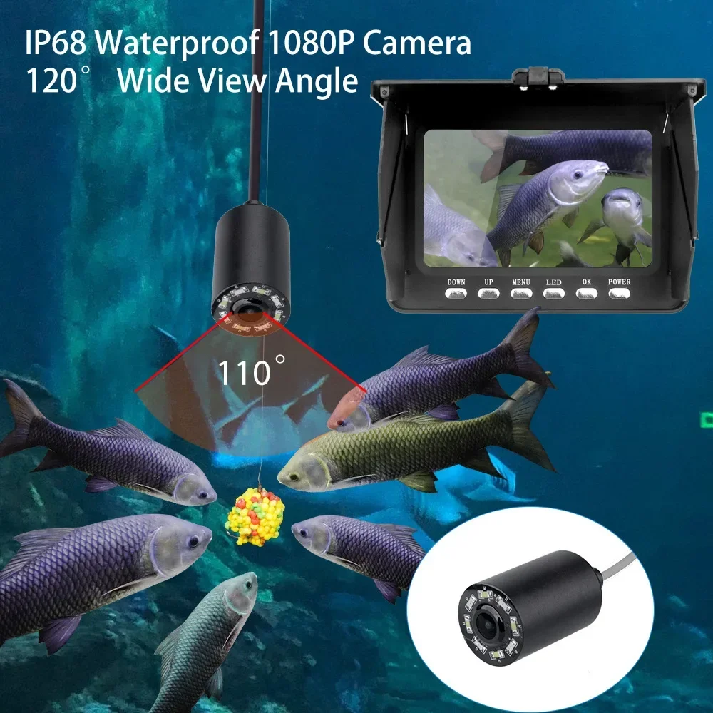 Fish Finder 5.0 Inch LCD Displ - Underwater Fishing Camera 评论和价格