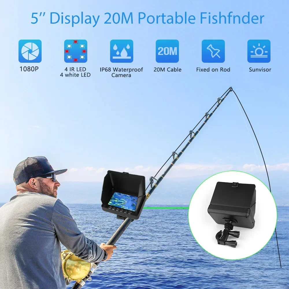 Fish Finder 5.0 Inch LCD Displ - Underwater Fishing Camera 评论和价格