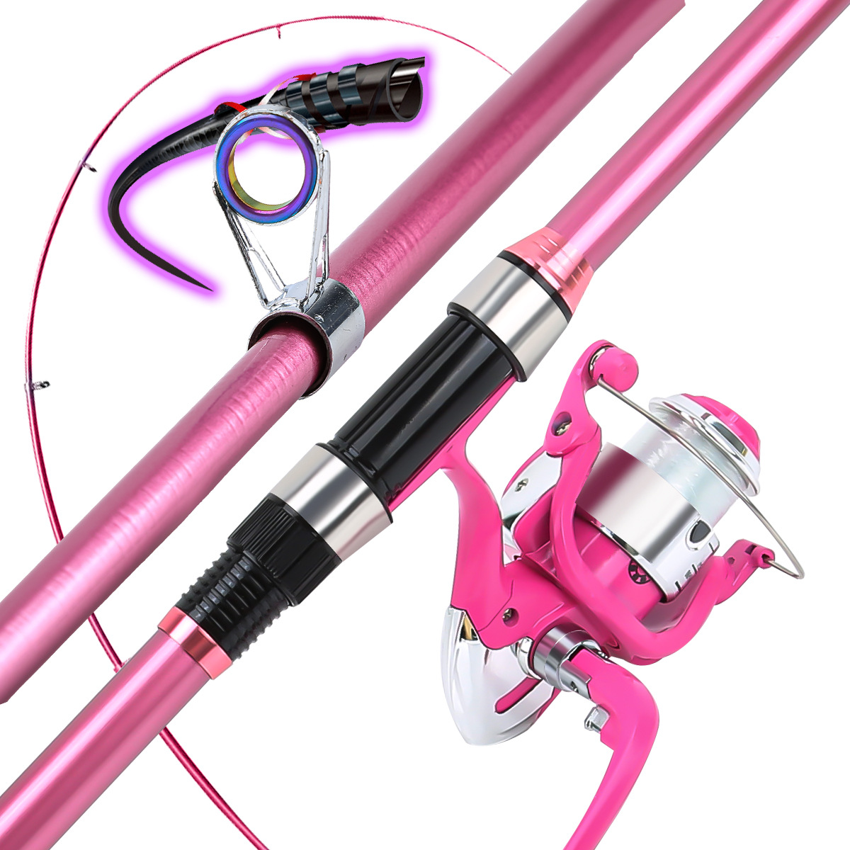 Fishing Pole Set Full Kits Wit - Fishing Equipment For Kids 评论和价格