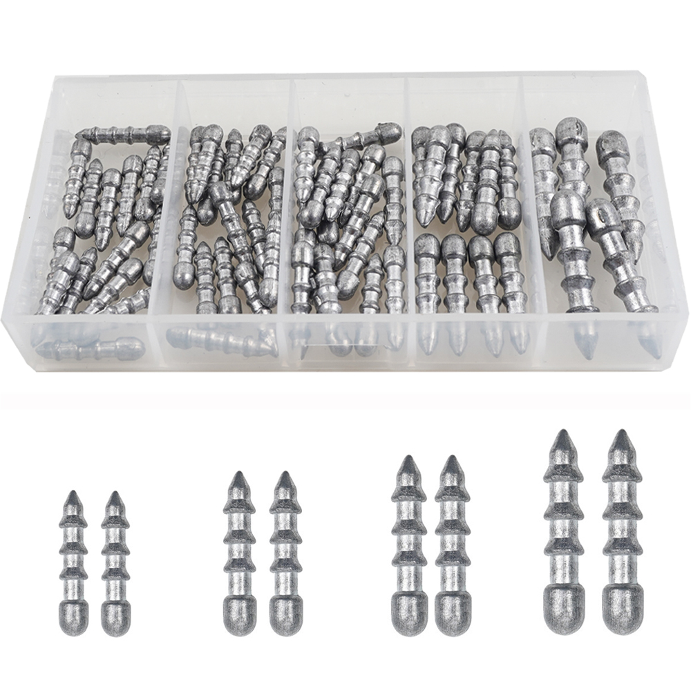 60PCS Nail weights Worm Fishin - Bass Fishing Lure 评论和价格