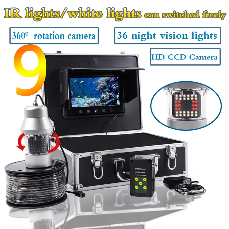 Fish finder F08A 9inch Underwa - Underwater Fishing Camera 评论和价格