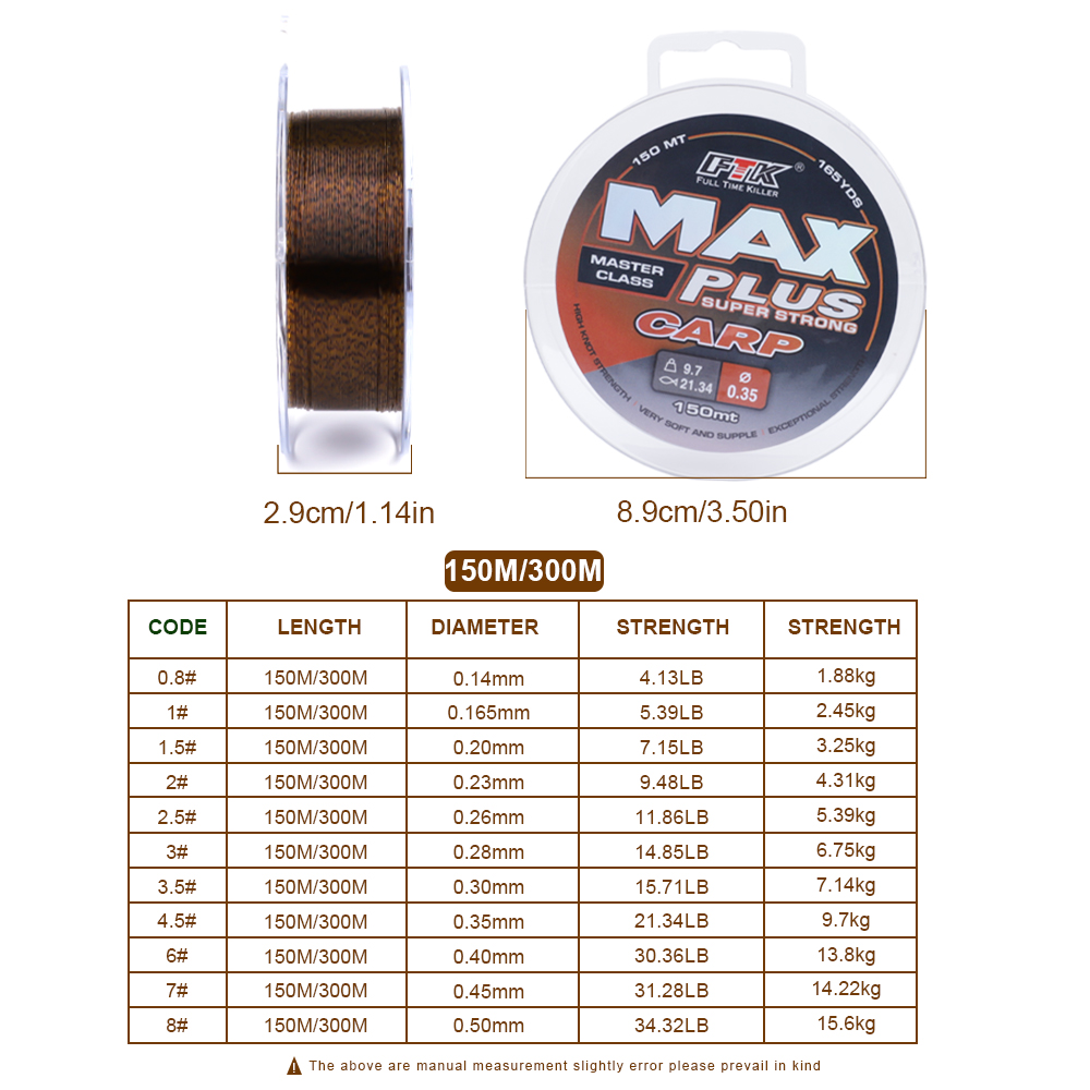 FTK 150M/300M Invisible Fluoro - Fluorocarbon Line 评论和价格