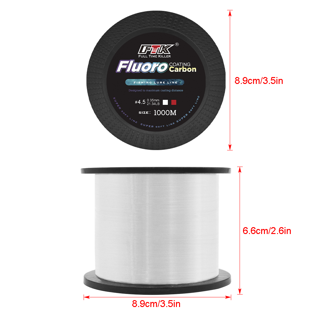 FTK 1000M Nylon Fishing Line S - Fluorocarbon Line 评论和价格