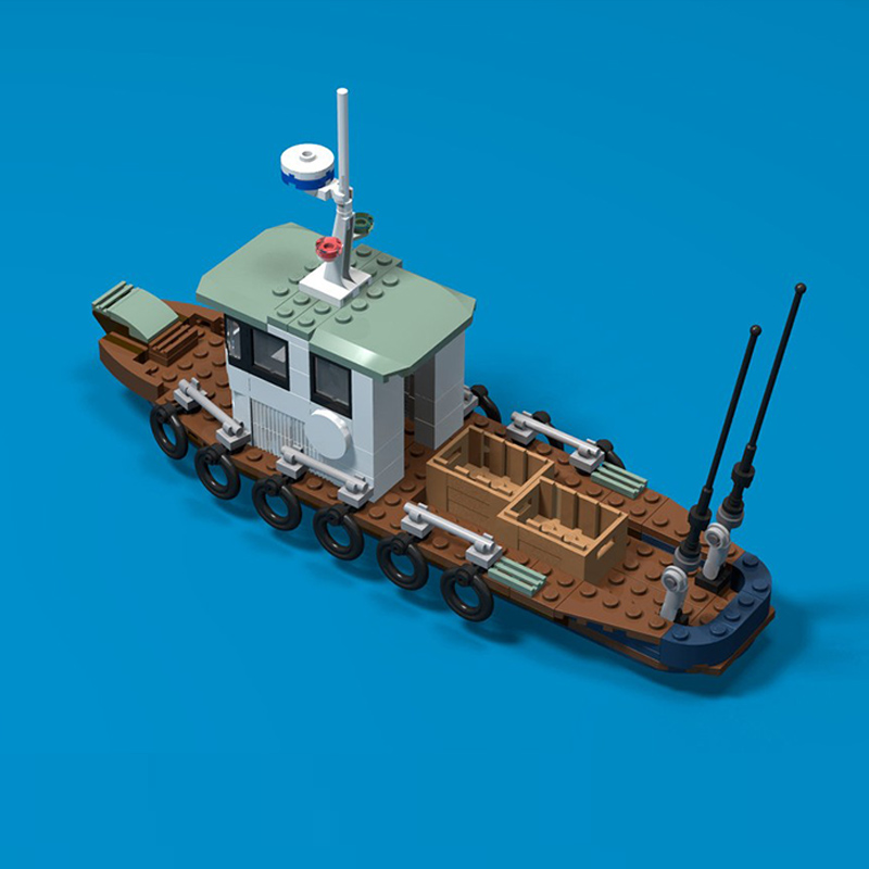 Classic Fishing Boat Model MOC - Fishing Equipment For 6 Year Old 评论和价格