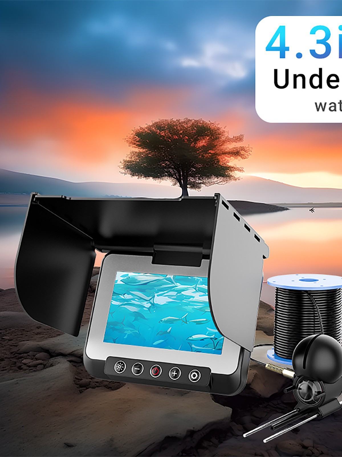 4.3 Inch HD Screen Visual Fish - Underwater Fishing Camera 评论和价格